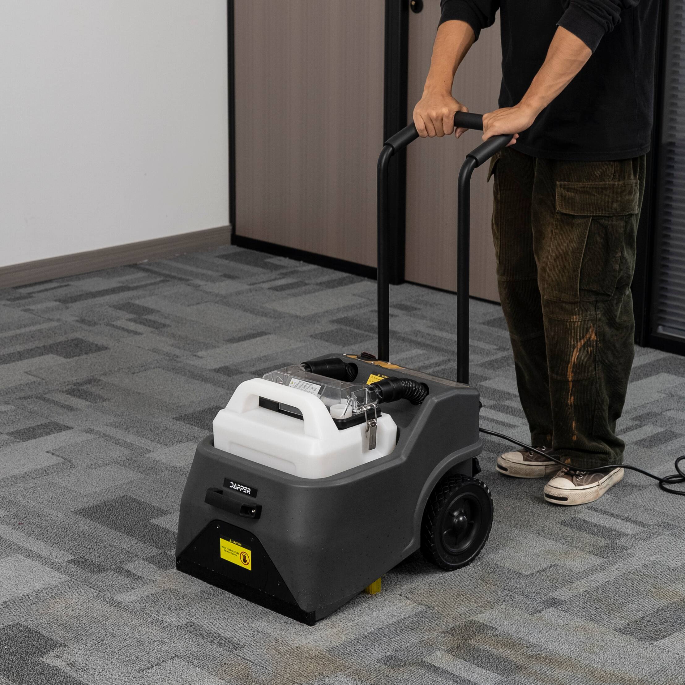 Alt View 7. Dapper Supply - Dapper 3 in 1 Carpet Restoration Machine Deep Extraction 70C Heated Drying for Commercial Carpet Care - Grey.