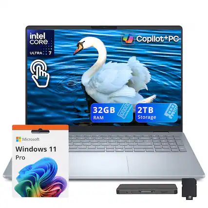 intel CORE Copilot+PC ULTRA 7 32GB RAM 2TB Storage Microsoft Windows 11 Pro