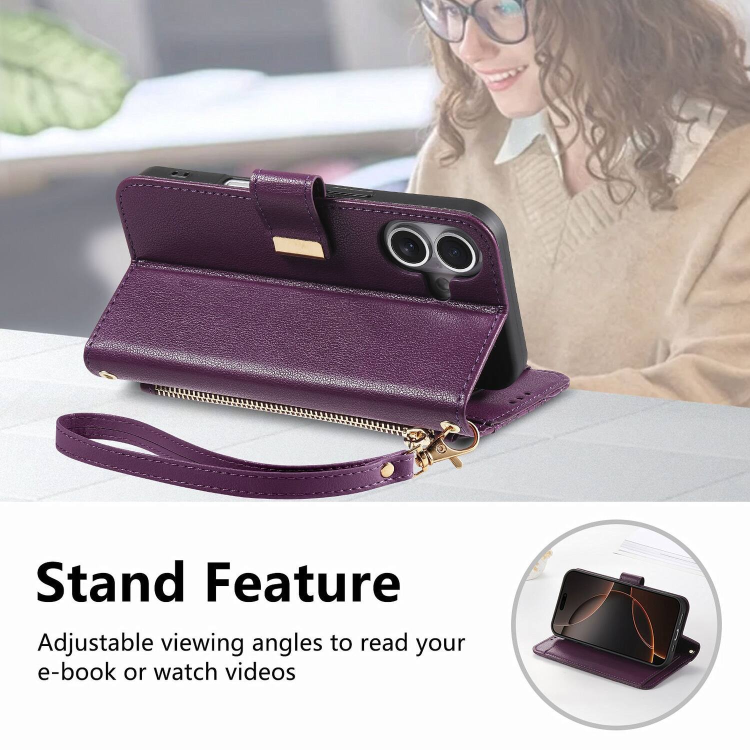 Stand Feature

Adjustable viewing angles to read your e-book or watch videos