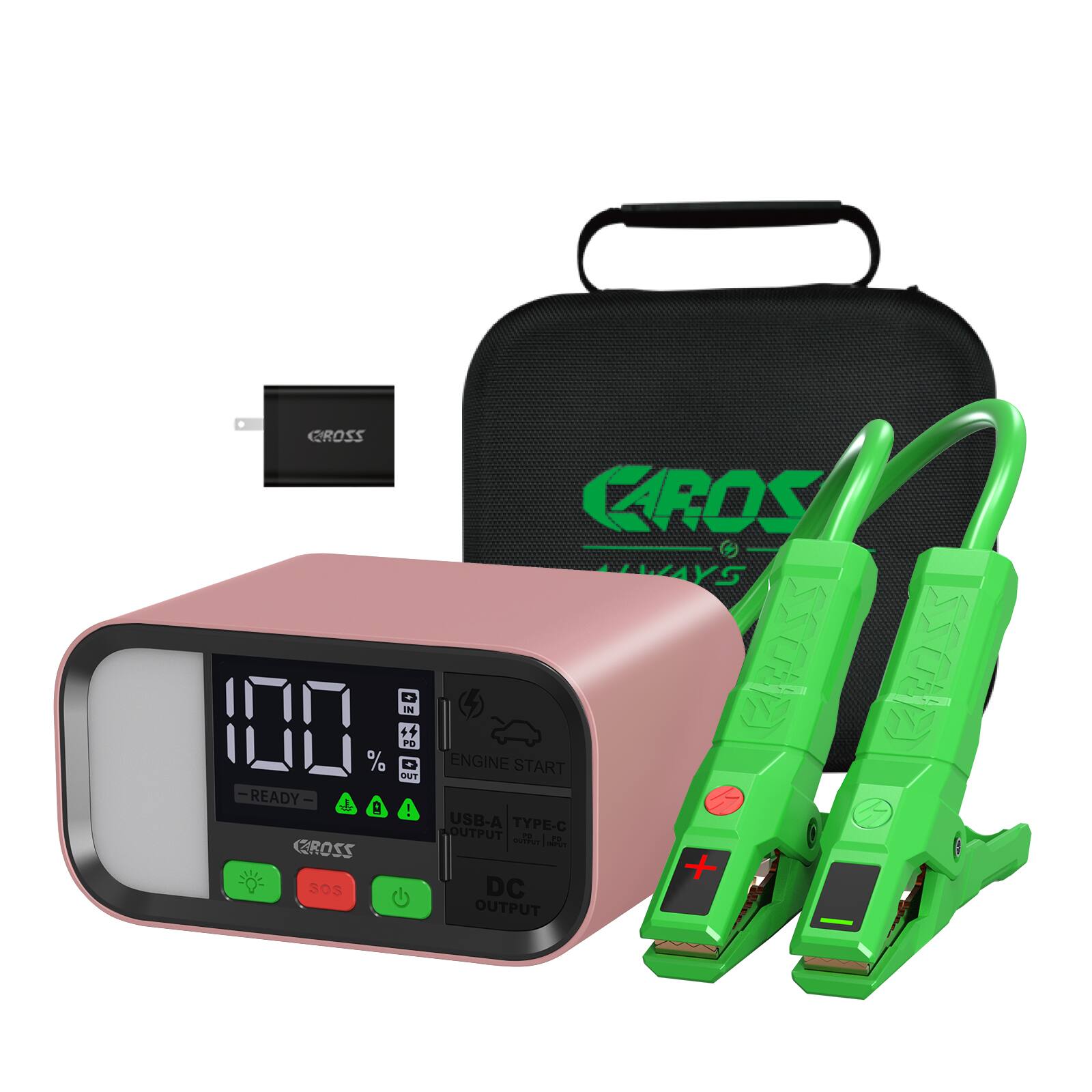 CROSS
100%
READY
ENGINE START
USB-A TYPE-C OUTPUT
DC OUTPUT
CROSS
CROSS
CROSS
CROSS