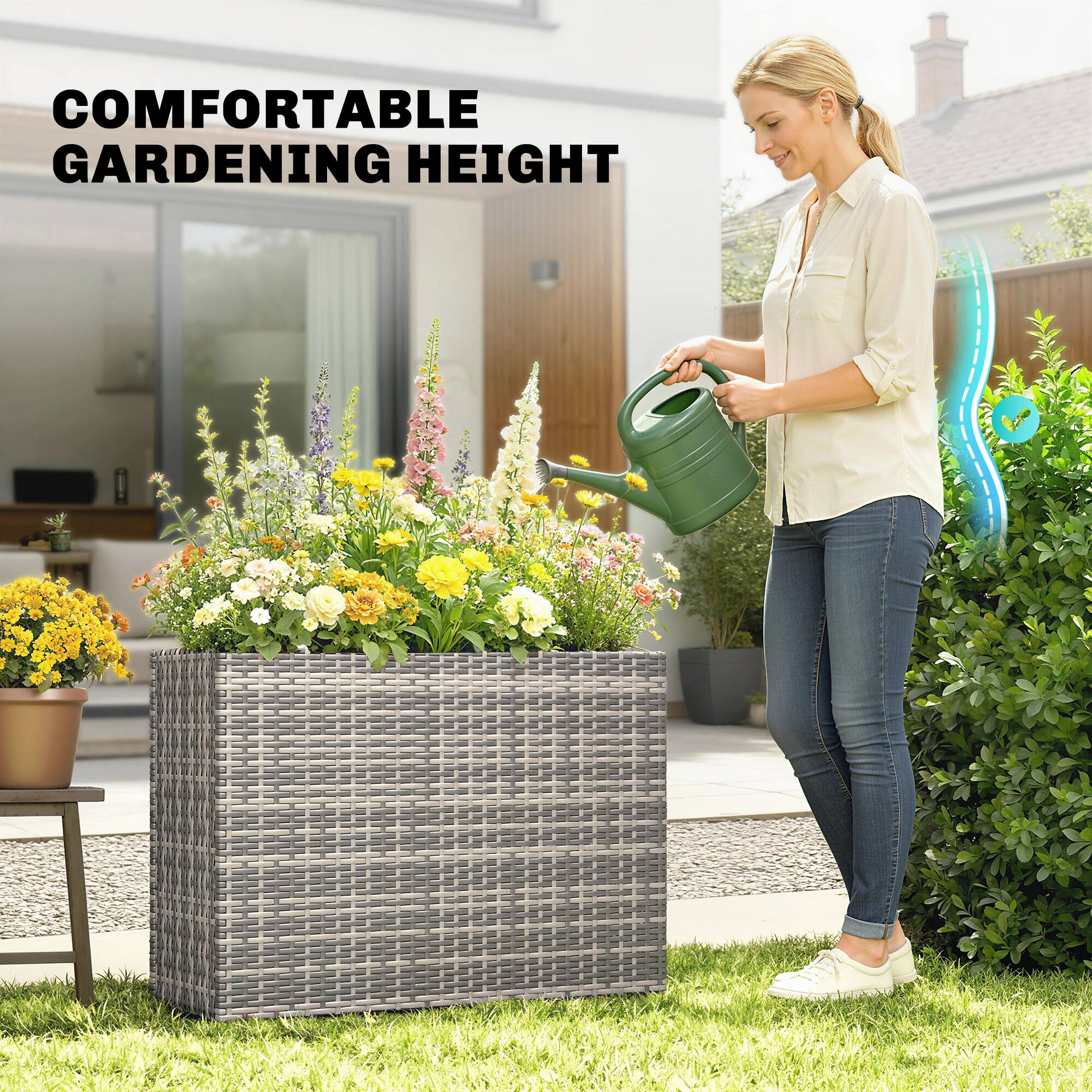 COMFORTABLE GARDENING HEIGHT