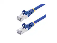 Front. StarTech.com - StarTech 10ft Blue CAT8 Ethernet Cable, 25G/40G, 2000MHz, 100W PoE, Shielded Patch - NLBL-10F-CAT8-PATCH.