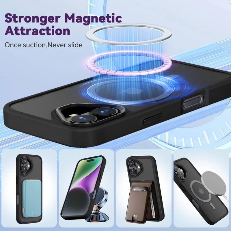 Stronger Magnetic Attraction  
Once suction, Never slide