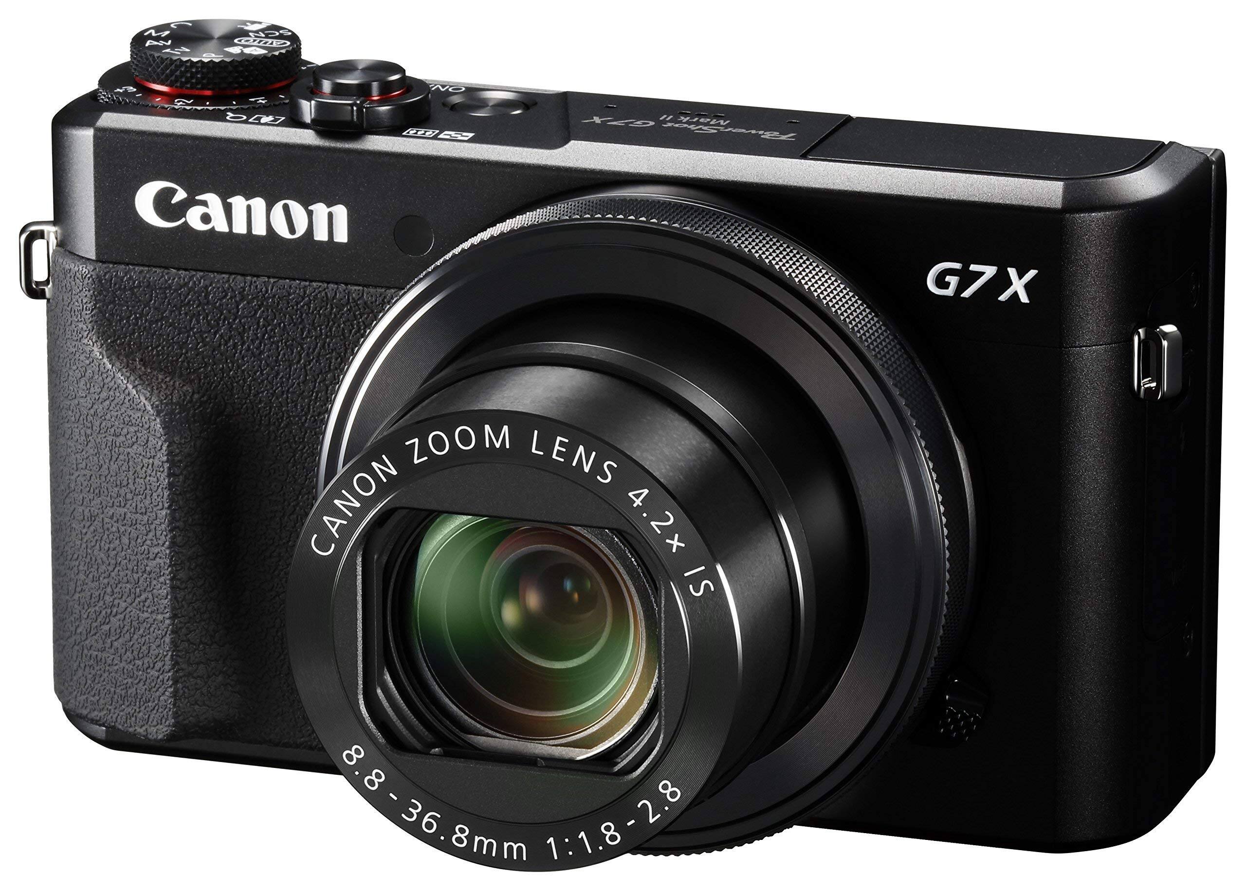 Canon G7X Mark II  
Canon Zoom Lens 4.2x IS  
8.8 - 36.8mm  
1:1.8 - 2.8