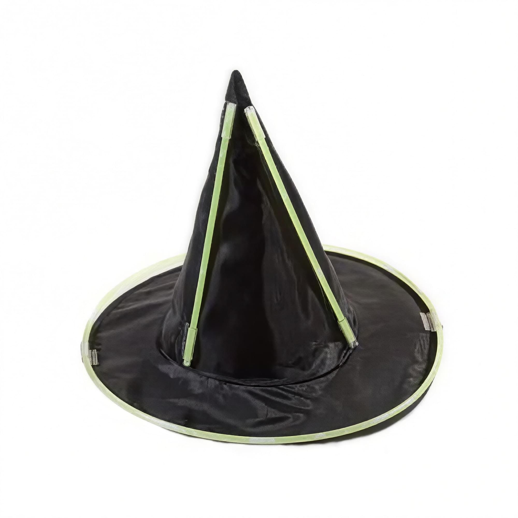 Alt View 1. Glowman Costumes - Glowman Glow Witch Hat - Green.