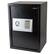 Front. Stalwart - Digital Steel Safe Box with Keypad - Black.