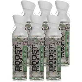 Boost Oxygen - Large OUTDOORS Natural Aroma 10 Liter Canister for Support, 6 Pack - Camouflage