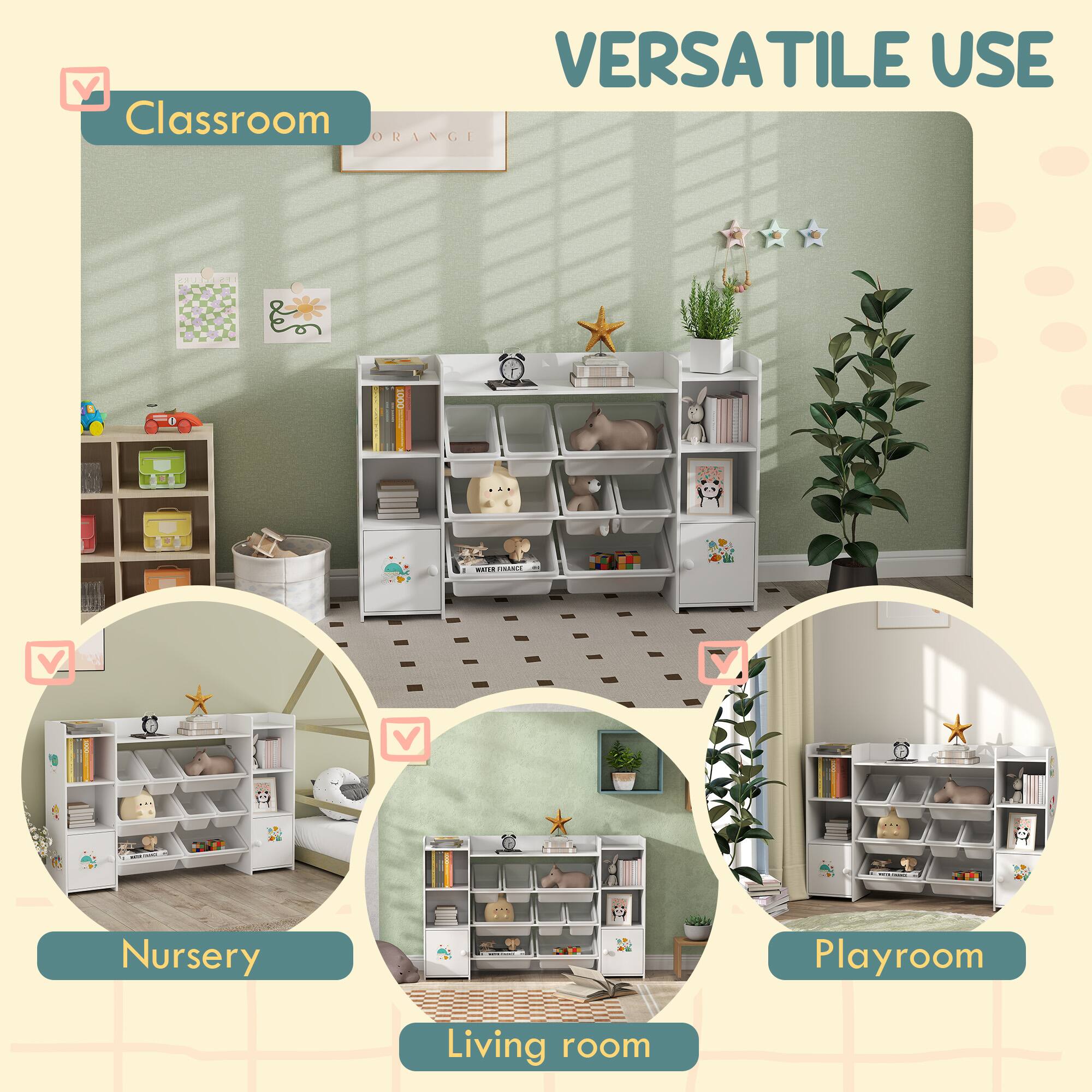 VERSATILE USE

- Classroom
- Nursery
- Playroom
- Living room