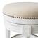 Alt View 7. Maven Lane - 31" Pullman Backless Bar Stool In Alabaster White Finish Fabric Upholstery - Alabaster White.