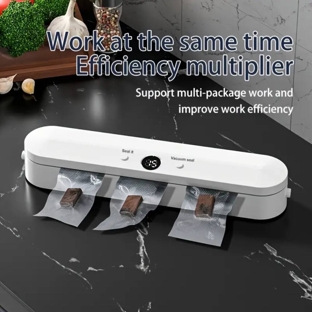 Work at the same time Efficiency multiplier
Support multi-package work and improve work efficiency
Seal it as Vacuum seal