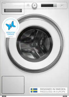 Asko - 2.4 Cu.Ft. High-Efficiency Front Load Washer, Auto Dose, Steel Seal, 23.1 lb capacity, 1600 RPM max spin, Stackable - White