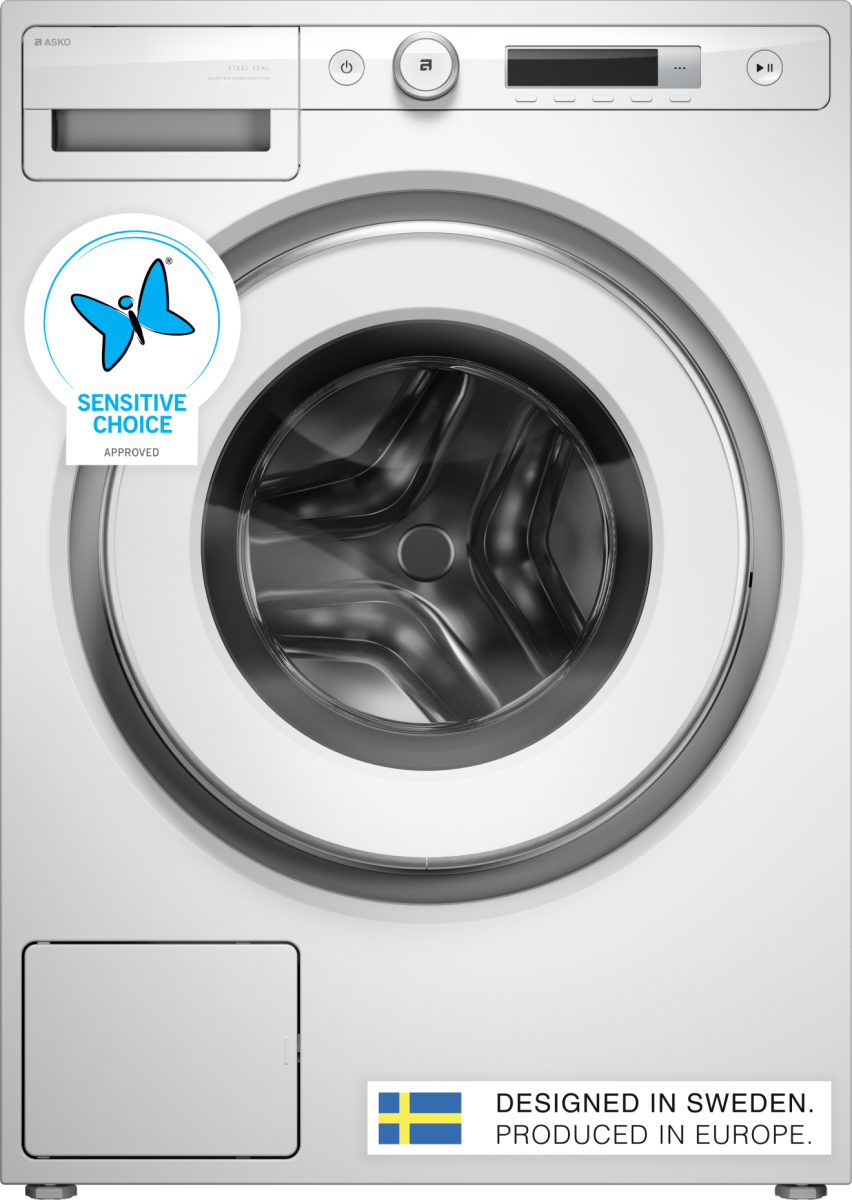 a ASKO .N. SEAL | - a : I SENSITIVE CHOICE APPROVED DESIGNED IN SWEDEN. PRODUCED IN EUROPE.