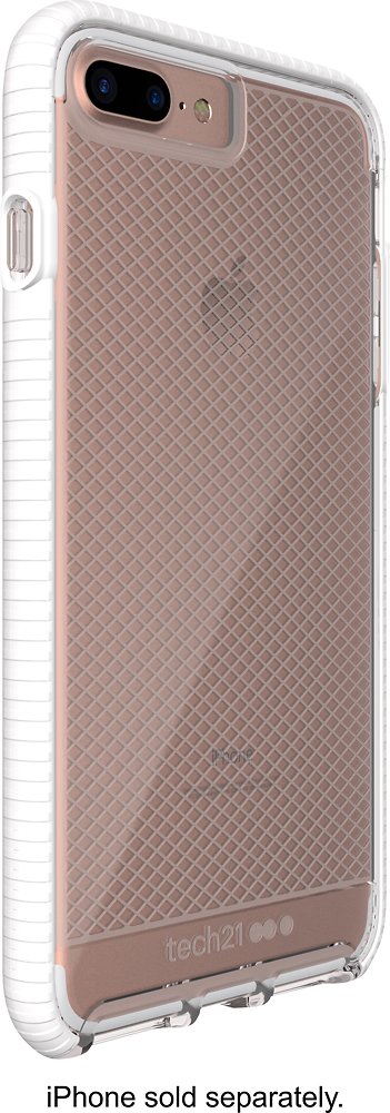 evo check case for apple iphone 8 plus - white/clear