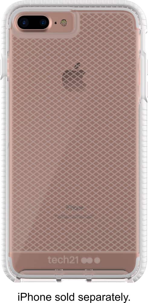 evo check case for apple iphone 8 plus - white/clear evo check case for apple iphone 8 plus - white/clear