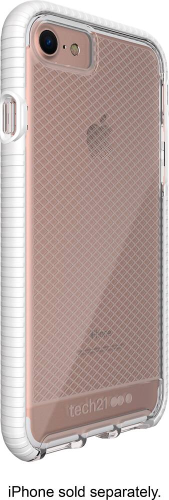 evo check case for apple iphone 8 - clear/white