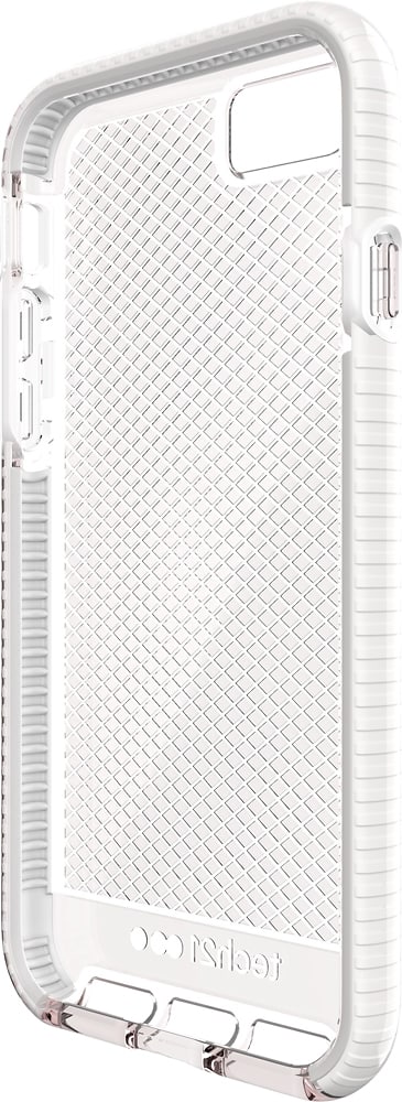 evo check case for apple iphone 8 - clear/white