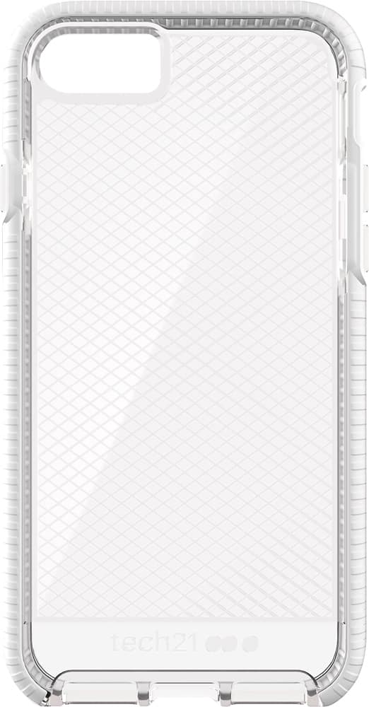 evo check case for apple iphone 8 - clear/white