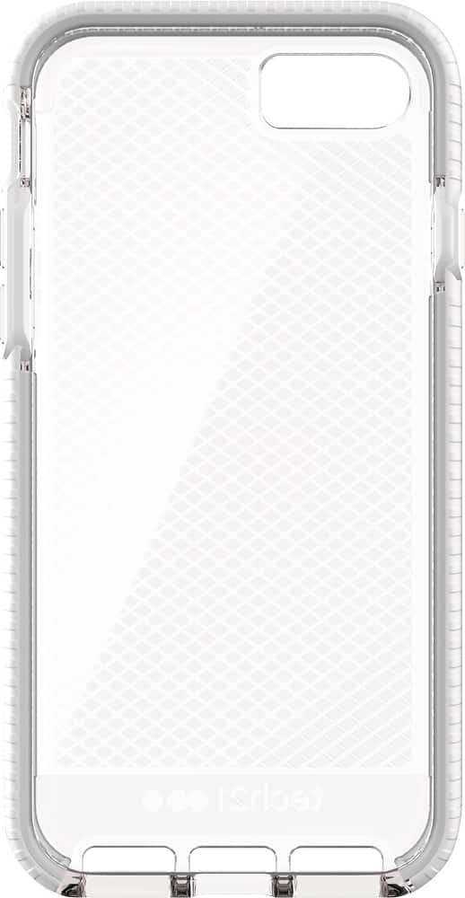 evo check case for apple iphone 8 - clear/white