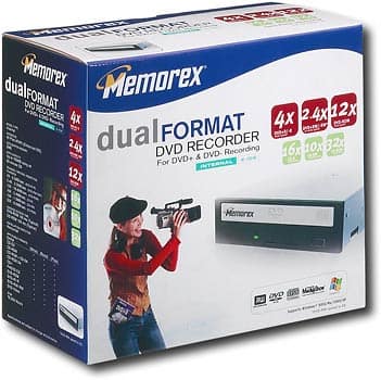 Angle Standard. Memorex - Internal DVD±R/±RW/CD-RW Drive.