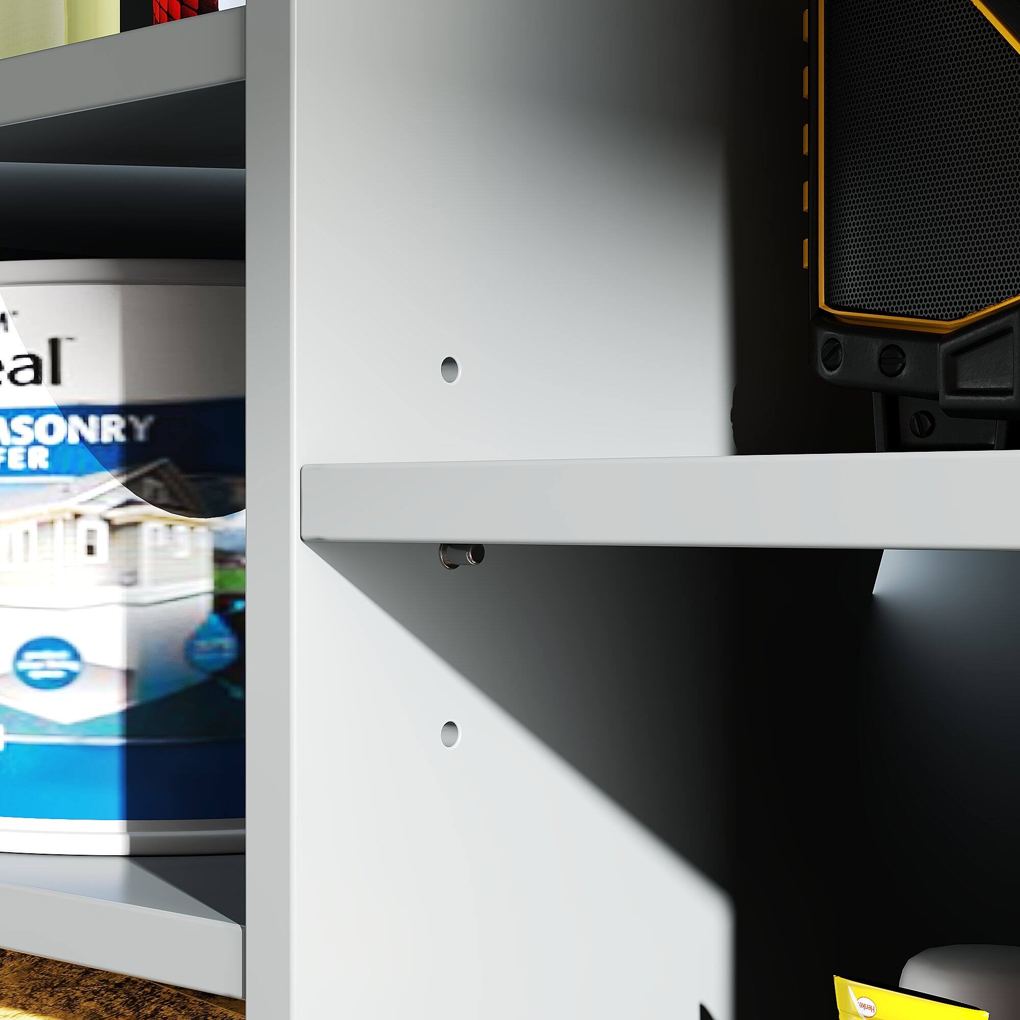 Alt View 9. Famapy - Rolling Tool Cabinet with Pegboard, 8 Drawers & Adjustable Shelves, Heavy-Duty Steel Garage Storage Cart - Black & Gray.