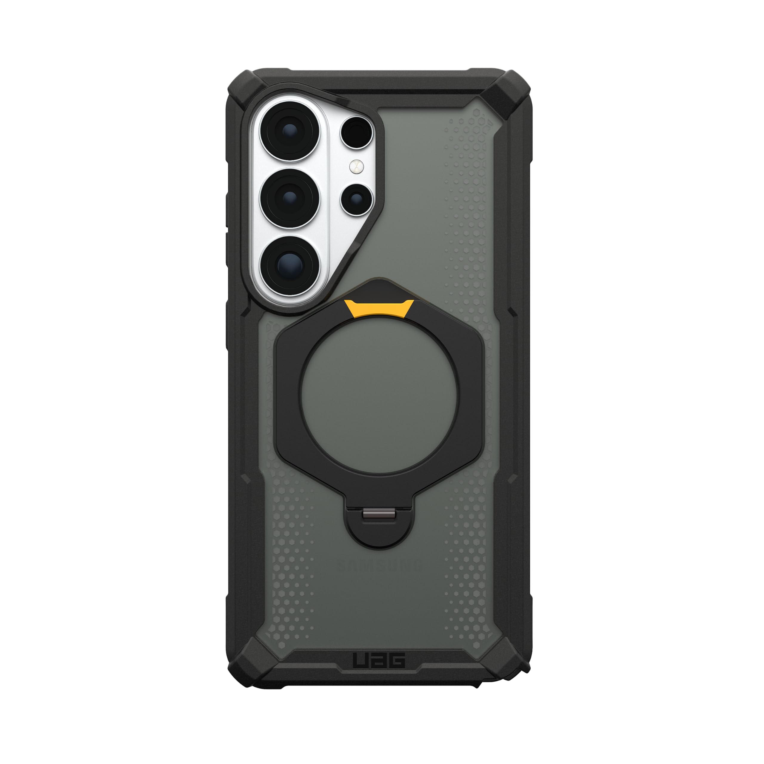 Alt View 3. UAG - Samsung Galaxy S26 Ultra Case w Magnetic Charging, 360° Built-In Kickstand, Sculpted Corners, Rugged Protective Cover - Black.
