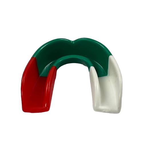 Alt View 4. Amber Sporting Goods - Custom Fit Sports Mouthpiece for MMA & Boxing, Comfortable Protection, Red/White/Green – Pack of 100 - Red/White/Green.