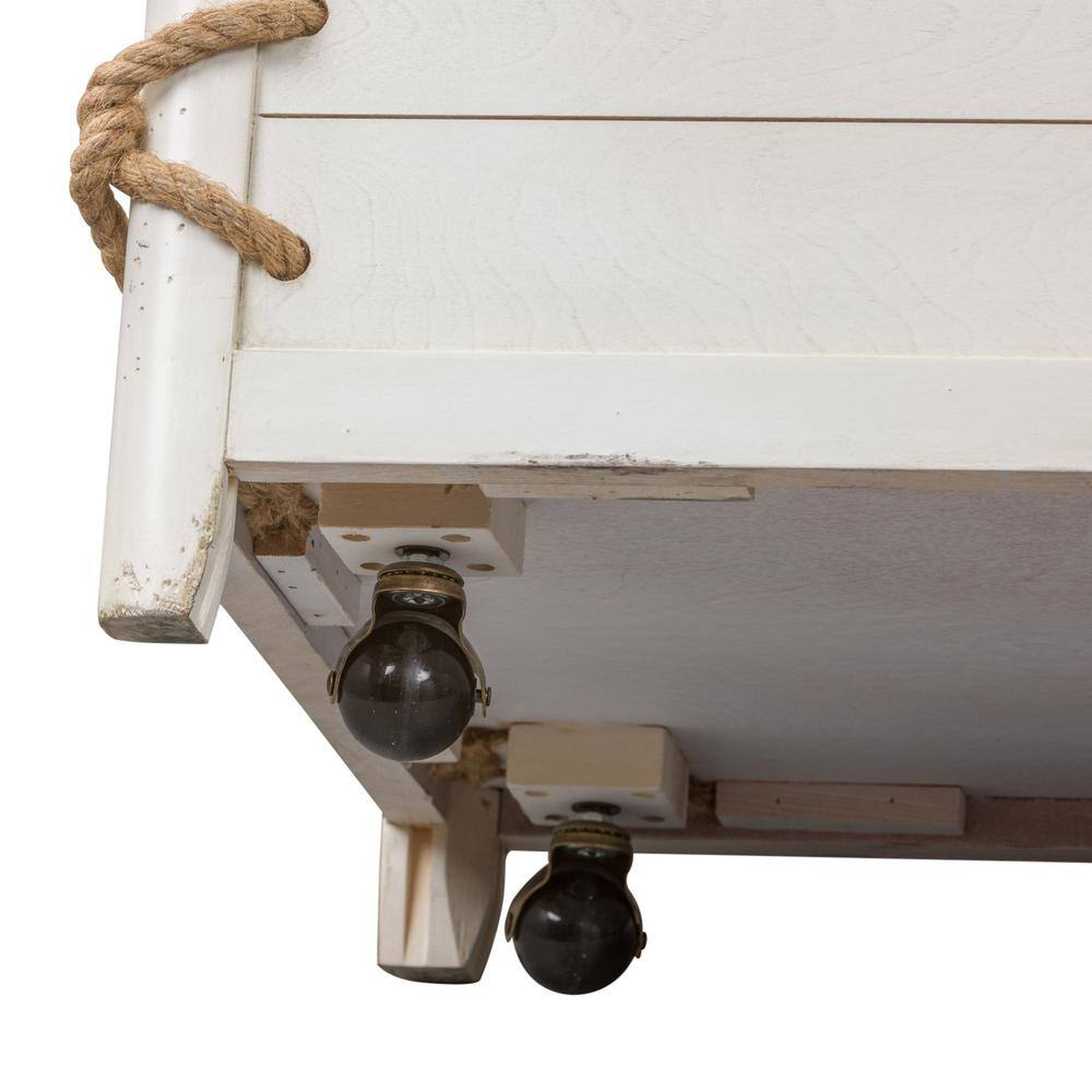 Alt View 2. Liberty Furniture Industries - Dockside Storage Trunk in White - White.