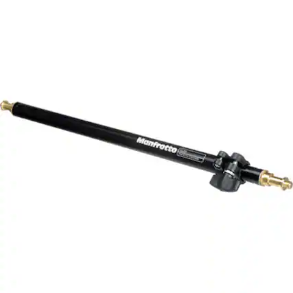 Front. Manfrotto - Manfrotto Adjustable Pole for Back Light Stand, Variable 21" to 33", Black Anodized. (#3368).