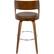 Alt View 14. LumiSource - Cecina Wood Barstool - Walnut/Brown.