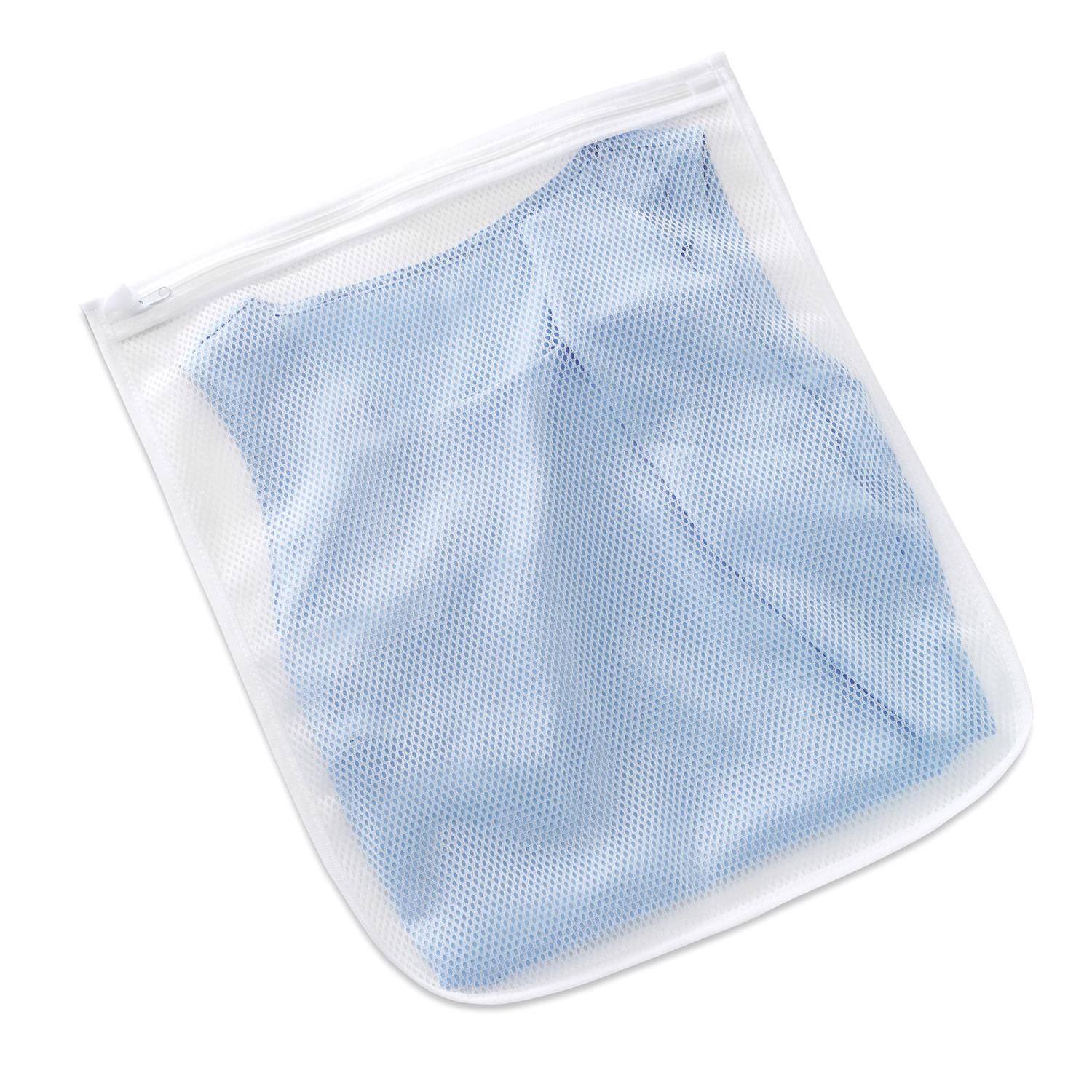 Front. Whitmor - Whitmor White Fabric Collapsible Laundry Bag - White.