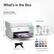 What's in the Box EcoTank ET-3950 All-in-One Supertank Printer Start Here Guide:
- EcoTank ET-3950 All-in-One Supertank Printer
- Start Here Guide
- Power Cord (USB not included)
- EcoTank 502 Ink Bottles
We recommend genuine Epson ink for the best print quality and performance.