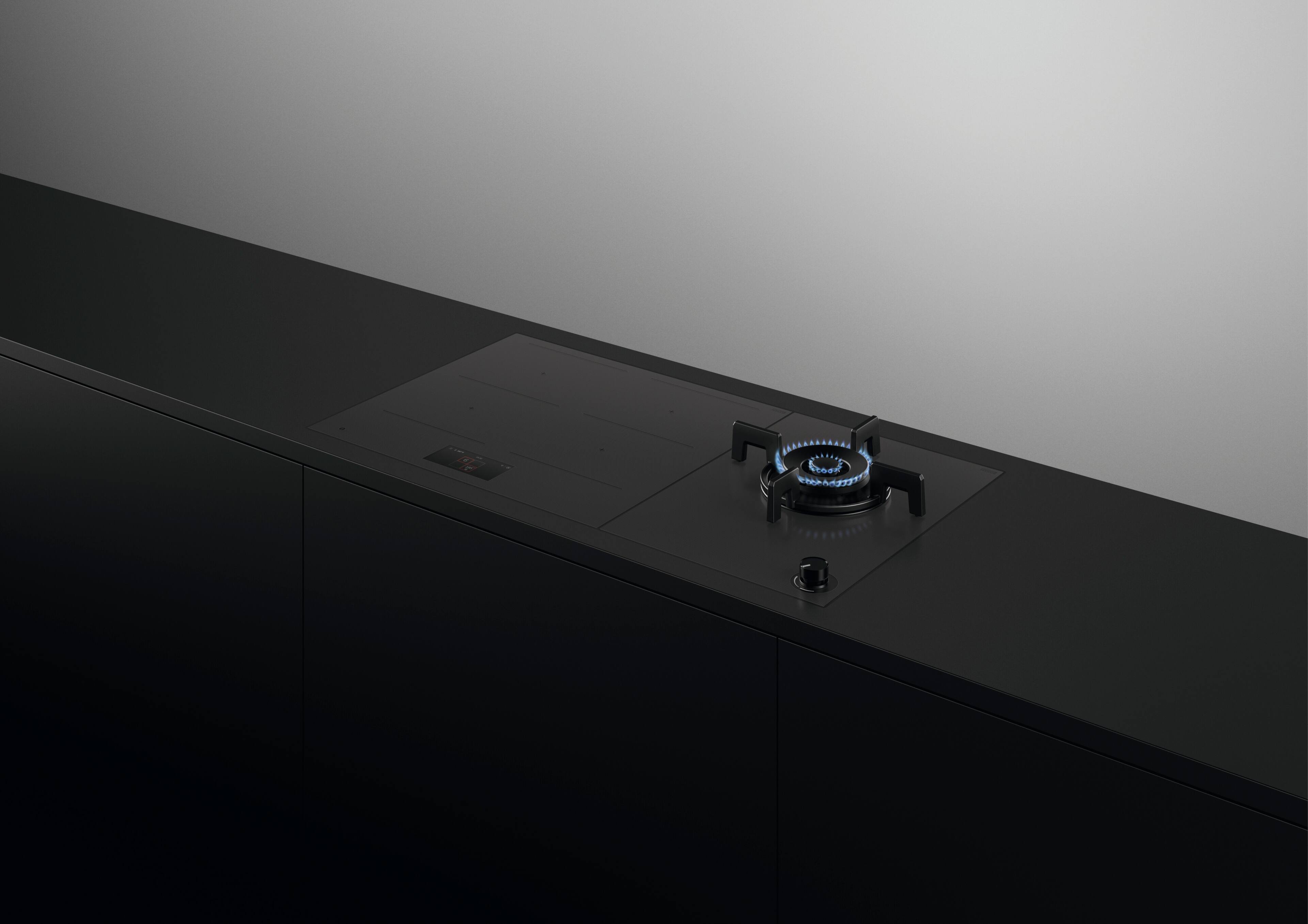 Alt View 12. Fisher & Paykel - 15-in Gas on glass modular cooktop with 1 burner natural gas - Black.