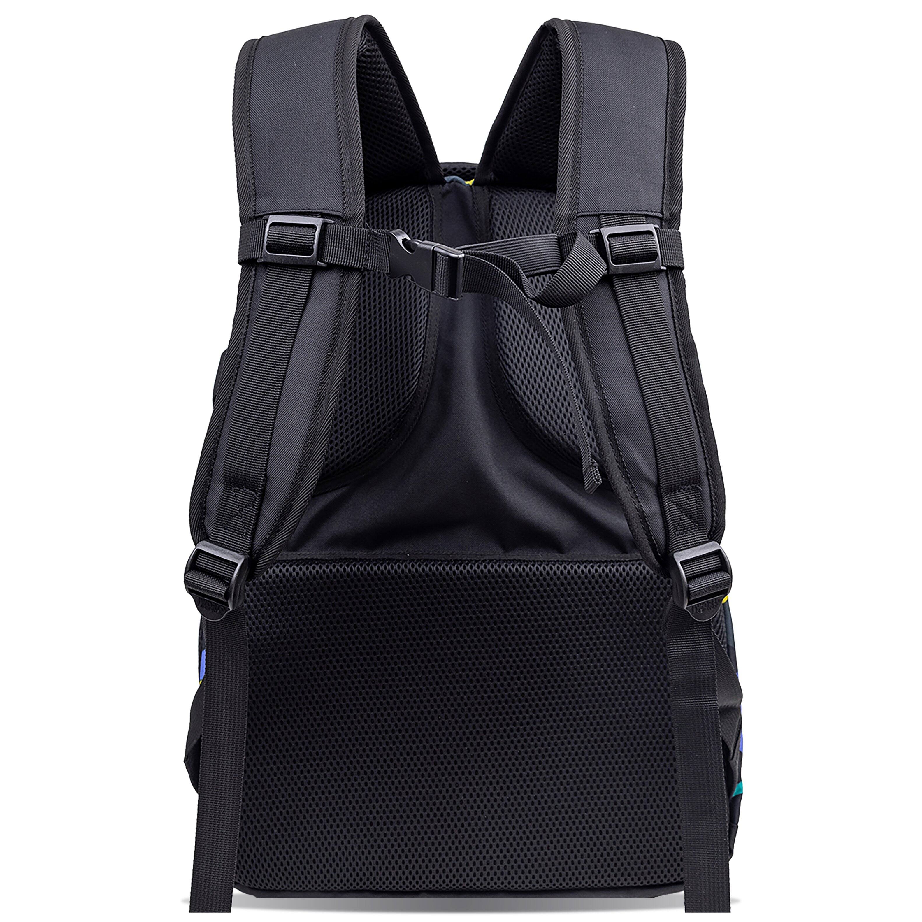 Back. J World - J World Boys and Girls Atom 18.5" Multi-Compartment Laptop Backpack for School and Travel, Cubes - CUBES.