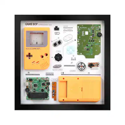 GAME BOY
INTRODUCED: 1989
1UP
A BUTTON
B BUTTON
SELECT
START
D PAD
SPEAKER
AUDIO 60QRR
LCD-CPU EXPAND
POLICER REGULATOR
Nintendo GAME BOY...
SELECT
START
SPEAKER
AUDIO 60QRR
LCD-CPU EXPAND
POLICER REGULATOR