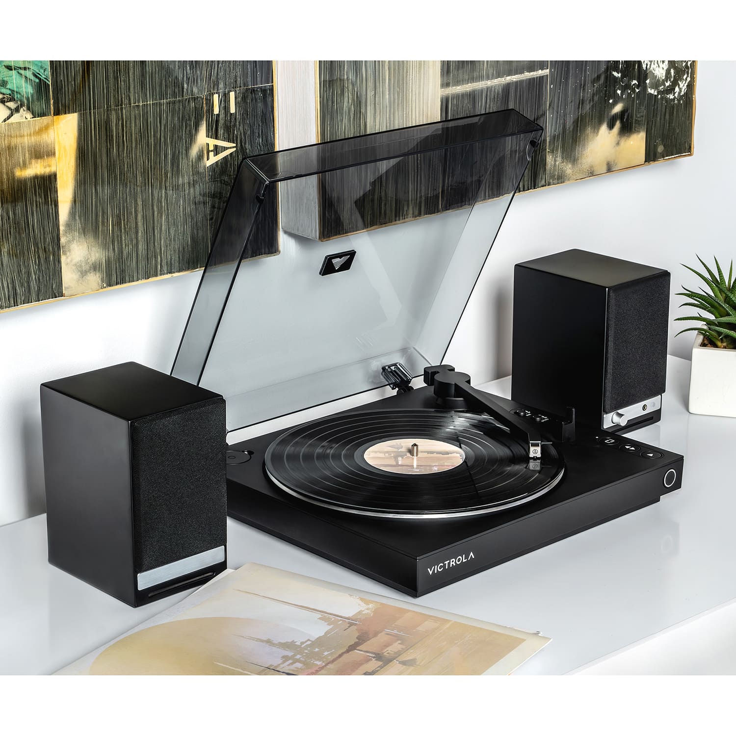 Alt View 17. Victrola - Victrola Automatic Turntable - Black.