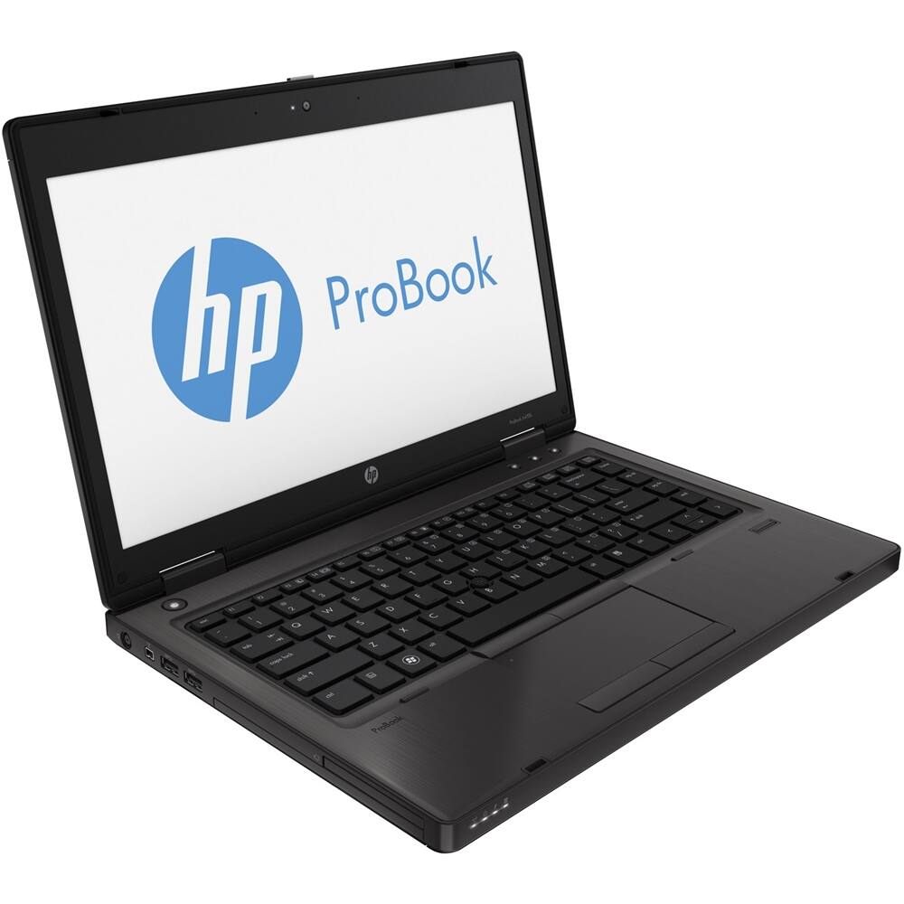 Left. HP - ProBook 14" Refurbished Laptop - Intel Core i5 - 12GB Memory - 750GB Hard Drive - Tungsten.