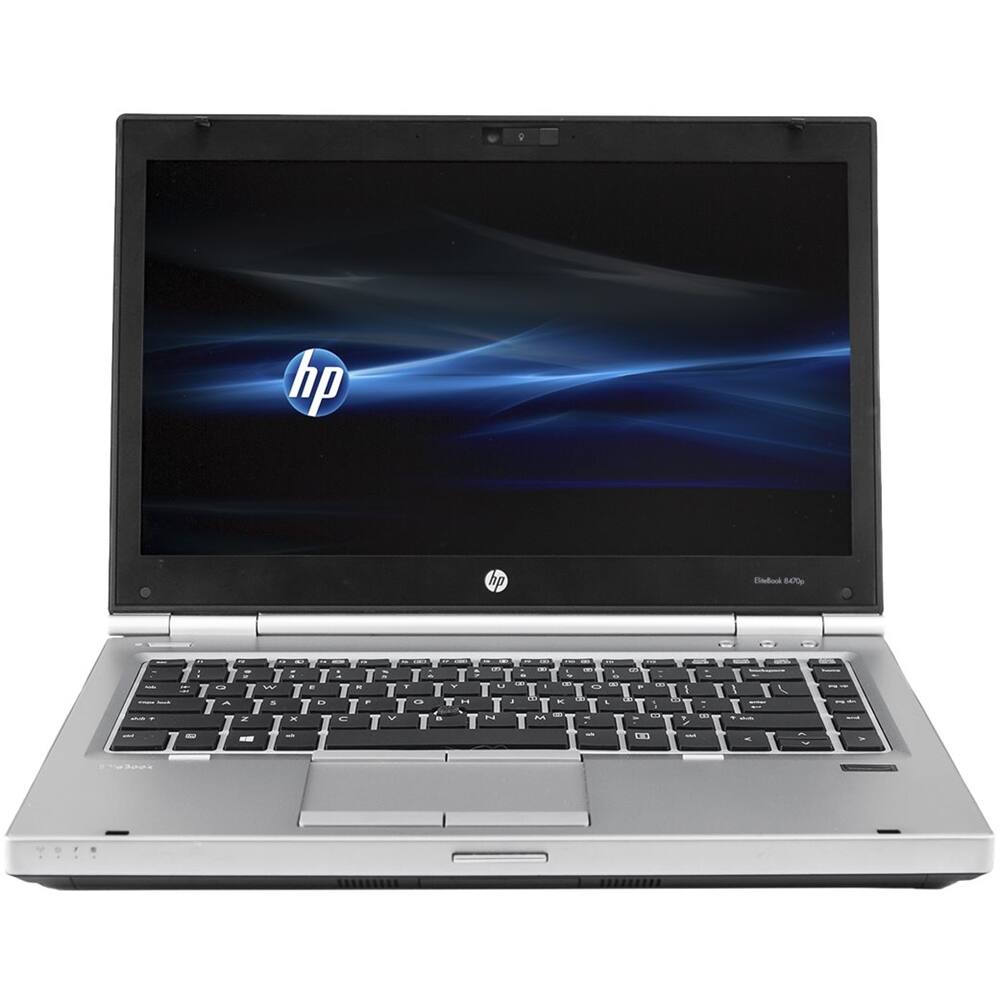 Front. HP - EliteBook 14" Refurbished Laptop - Intel Core i5 - 4GB Memory - 128GB Solid State Drive - Silver.
