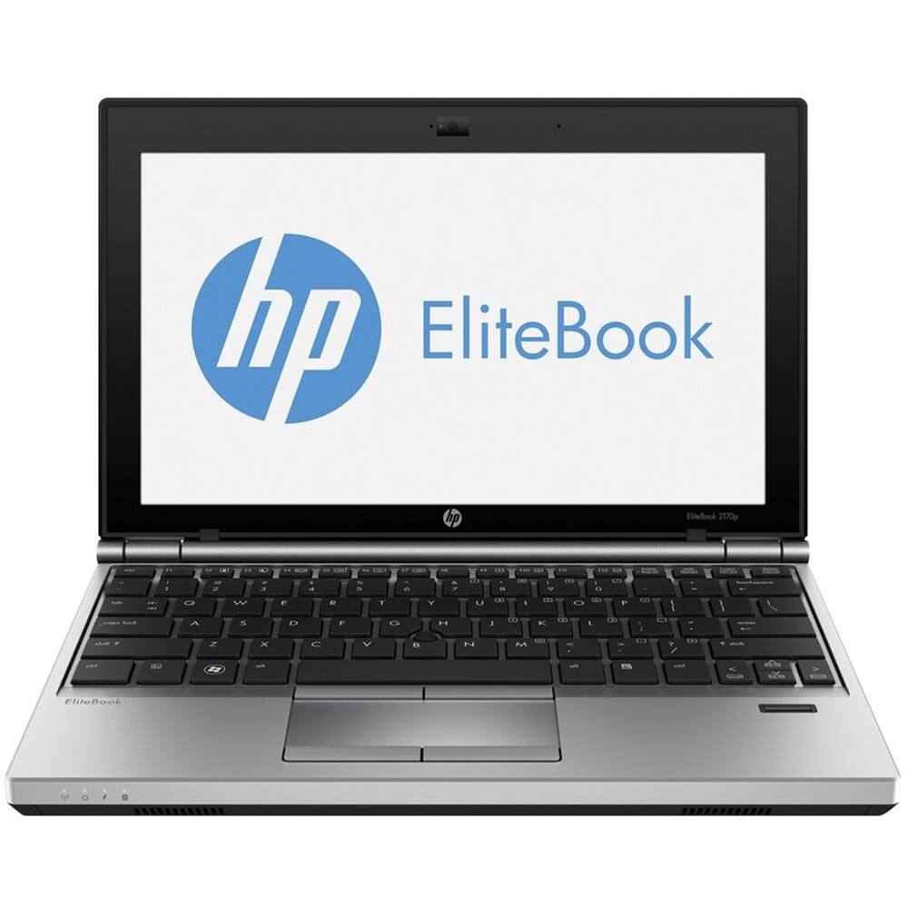 Front. HP - EliteBook 11.6" Refurbished Laptop - Intel Core i5 - 8GB Memory - 128GB Solid State Drive - Silver.