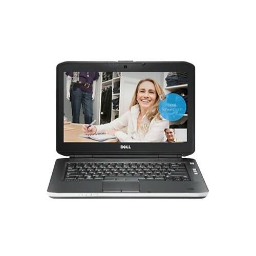 Front. Dell - Latitude 14" Refurbished Laptop - Intel Core i5 - 4GB Memory - 128GB Solid State Drive - Black.