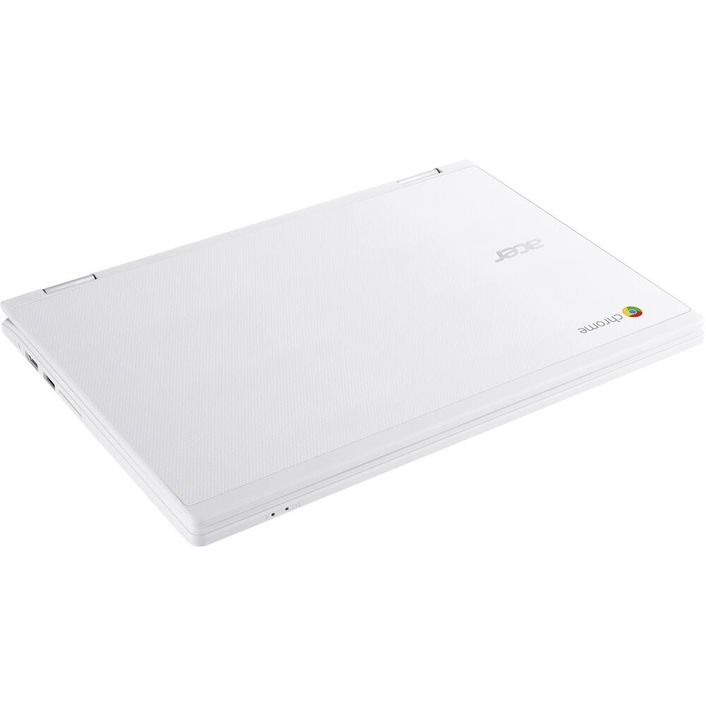 Alt View 13. Acer - 11.6" Refurbished Chromebook - Intel Celeron - 2GB Memory - 16GB eMMC Flash Memory - White.