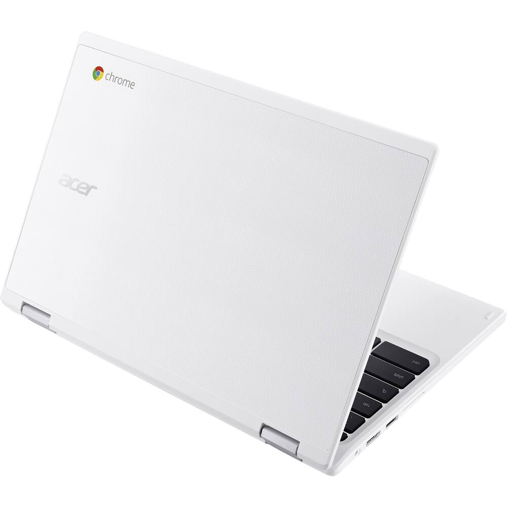 Alt View 14. Acer - 11.6" Refurbished Chromebook - Intel Celeron - 2GB Memory - 16GB eMMC Flash Memory - White.