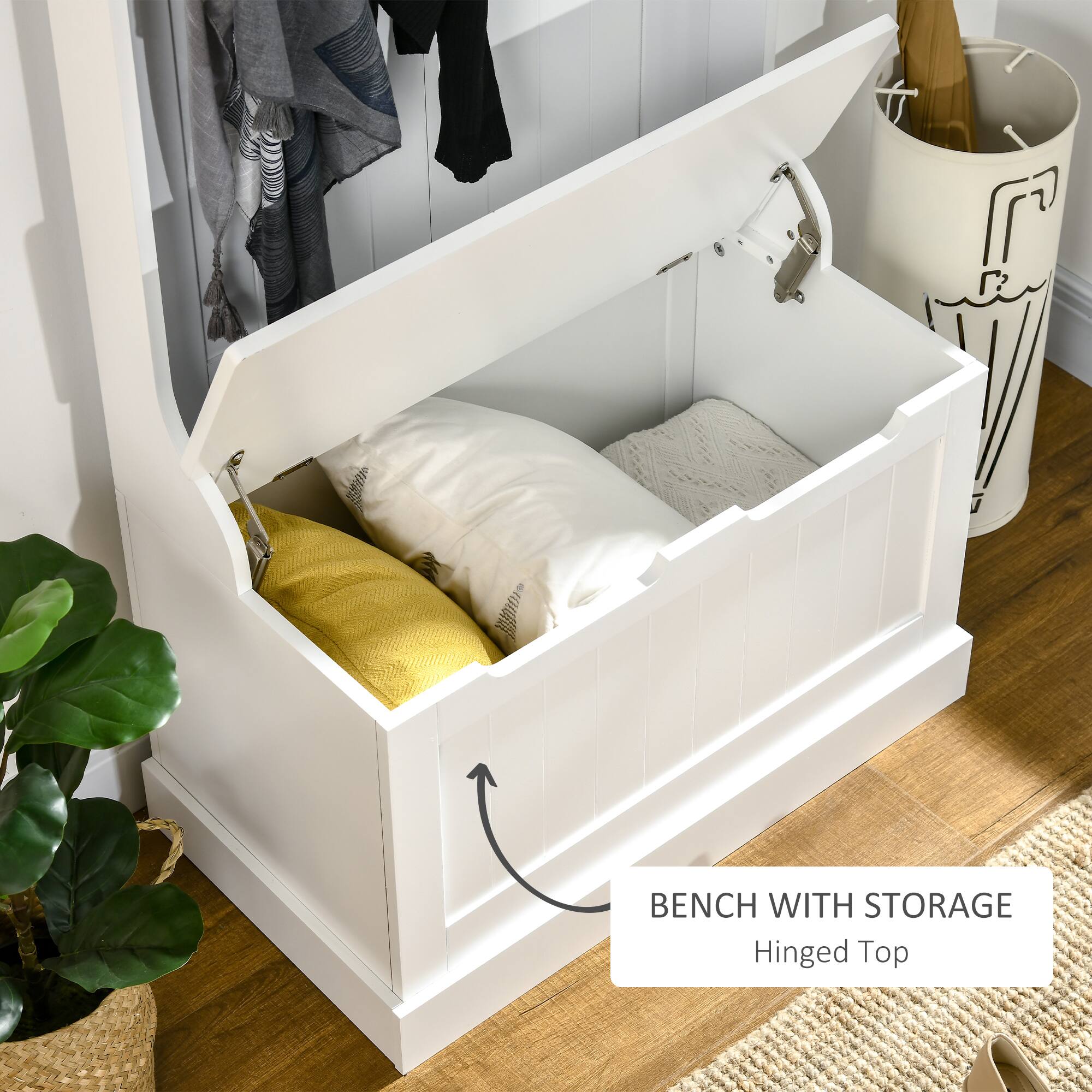 BENCH WITH STORAGE
Hinged Top