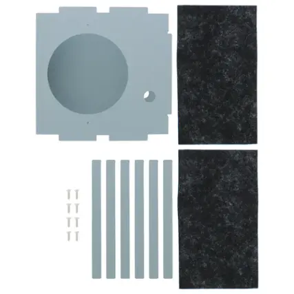 Front. Zephyr - Recirculating Kit for BML-C Range Hood - Stainless Steel + Glass.