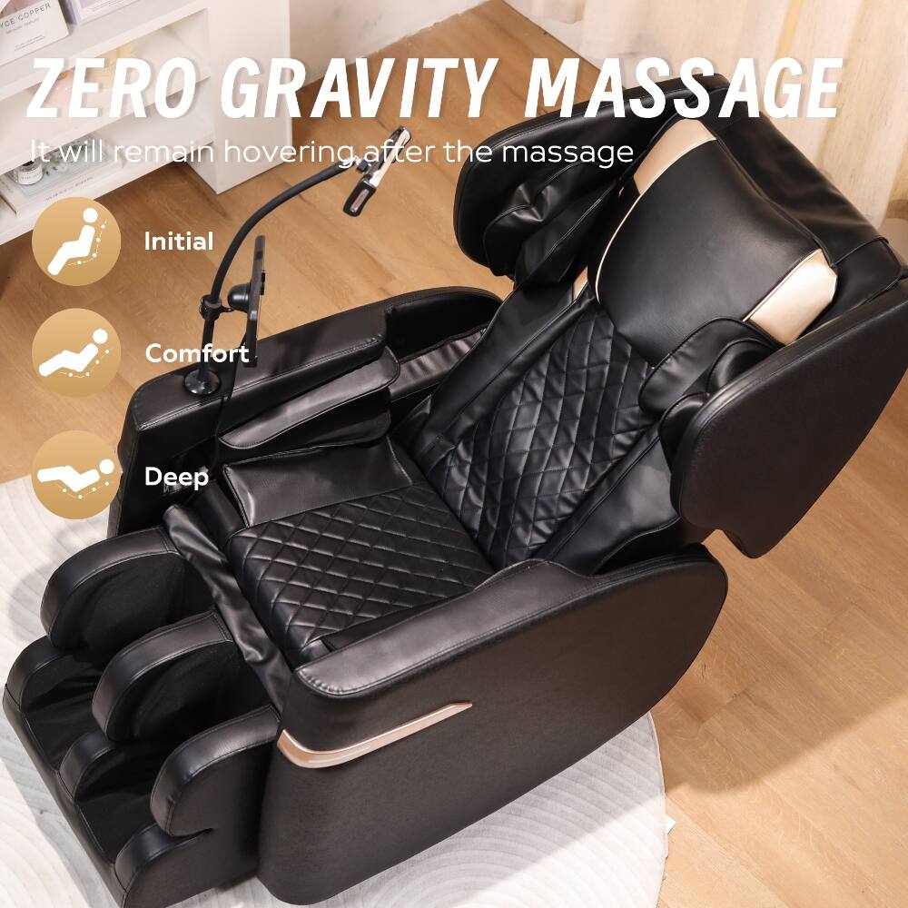 ZERO GRAVITY MASSAGE  
It will remain hovering after the massage  

Initial  
Comfort  
Deep