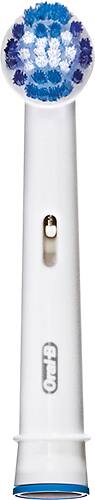 Oral-B - Precision Clean Replacement Toothbrush Heads for Select Oral-B Electric Toothbrushes (3-Pack) - Blue - Angle