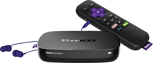  Roku - Premiere+ Streaming Media Player - Black