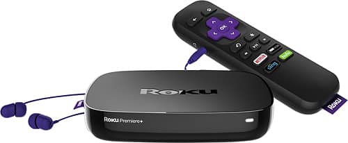 Roku - Premiere+ Streaming Media Player - Black-Front_Standard