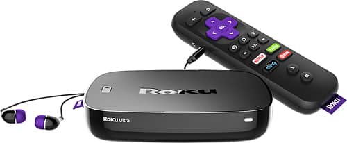 Roku - Ultra Streaming Media Player - Black - Larger Front