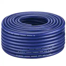 VEVOR - 3/8 in Self Sinking Aeration Hose, 100 Ft Long Weighted Pond Aerator Hose Kit, Heavy Duty Rubber Pond Aeration Tubing - Blue