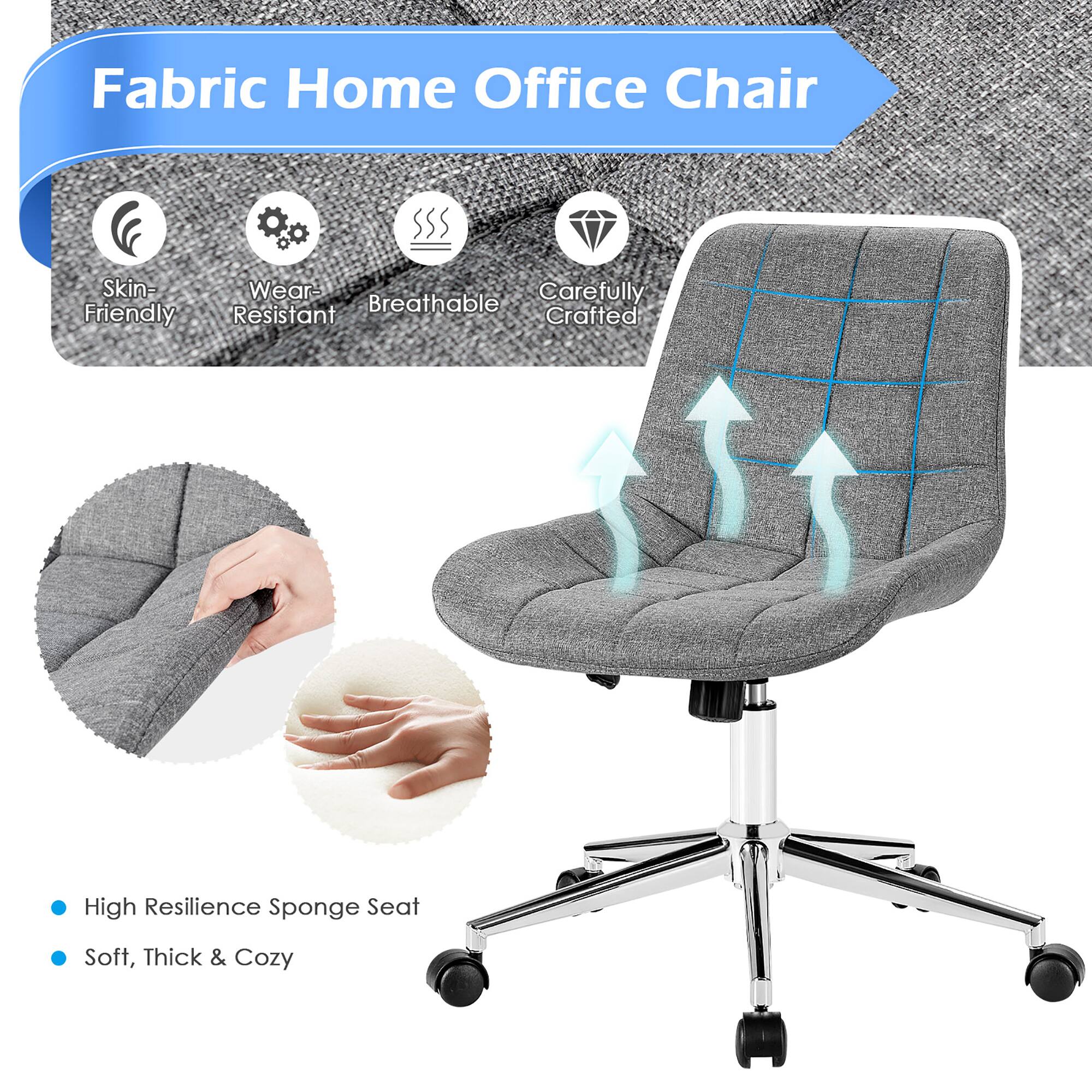 Fabric Home Office Chair
Skin-Friendly
Wear-Resistant
Breathable
Carefully Crafted
High Resilience Sponge Seat
Soft, Thick & Cozy